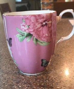 Miranda Kerr For Royal Albert Friendship Vintage Mug, Pink, 13.5 oz Romantic 16 71ZpPM24TL