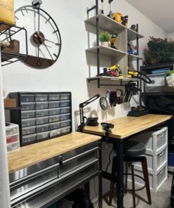 Akro-Mils 10124, 24 Drawer Plastic Parts Storage Hardware and Craft Cabinet, 20-Inch W x 6-Inch D x 16-Inch H, Black 45 71ZqSveO7jL