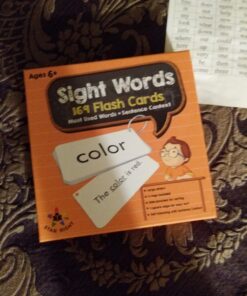 Star Right Education Sight Words Flash Cards, 169 Sight Words and Sentences With 2 Rings 39 71ZqUjtzrLL