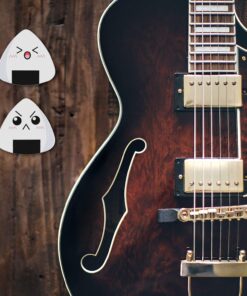 Dulphee Guitar Picks, Ukulele Picks White Sushi Rice Balls Pattern Guitar Picks Classical Triangle 0.96mm Heavy Guitar Plectrums 12 Pack for Bass, Acoustic & Electric Guitars White Rice Ball 12 pack 26 71Zr9LW2WXL