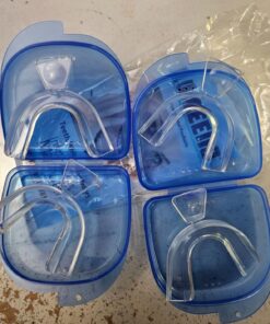 Teeth Whitening Trays 4 Pcs with 2 Travel Storage Cases BPA Free Moldable Trimmable Thin Mouth Trays Dental Tooth Whitener Bleaching Trays 31 71ZrJ7p42oL