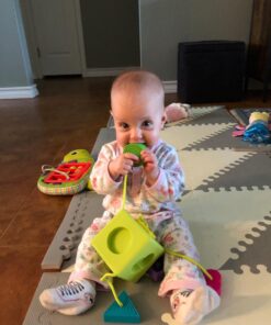 Fat Brain Toys OombeeCube - Travel-Friendly Shape-Sorter for Babies & Toddlers OoombeeCube 17 71ZrRp9YtHL