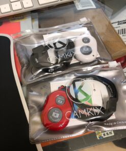 CamKix Camera Shutter Remote Control with Bluetooth Wireless Technology - Create Amazing Photos and Videos Hands-Free - Works with Most Smartphones and Tablets (iOS and Android) Red 25 71ZrvtIUMlL