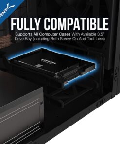 SABRENT 2.5” SSD & SATA Hard Drive to Desktop 3.5” SATA Bay Converter Mounting Kit (BK-PCBS) 2.5" to 3.5" (X2) SERVER 35 71ZsgTlL 2