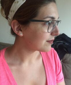 PAVOI 14K Gold Plated Sterling Silver Post Stud Earrings for Women | Pave CZ Mini Disc | Gold Earrings for Women Rose Gold 33 71Zszz8wDiL