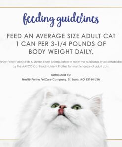 Purina Fancy Feast Wet Cat Food, Flaked Fish & Shrimp Feast - 3 oz. Can 3.00 Ounce (Pack of 24) 25 71ZtrzpRWDL 3