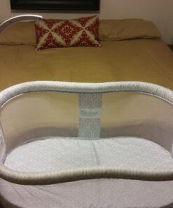 J.L. Childress Crib Mobile Attachment Clamp 18 Inch, Easy Attachment with Rubber Padding, Fits Traditional and Convertible Cribs, White 27 71Ztu 7DyL