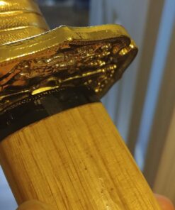 Ninja Sword, Fully Handmade Japanese Samurai Sword 1060 High Carbon Steel Double Edge Sharpened with Center Concave Fluted Shape 28 71ZuGx2ixDL