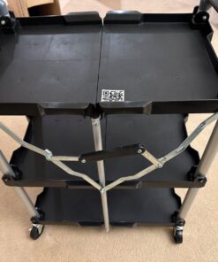 Olympia Tools 85-188 Pack-N-Roll Folding Collapsible Service Cart, Black, 50 Lb. Load Capacity per Shelf 150LB 64 71ZulTL9yZL