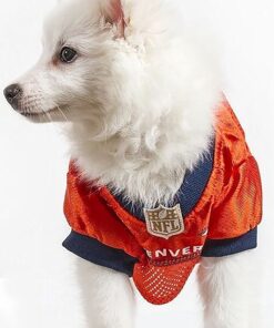 NFL Denver Broncos Dog Jersey, Size: X-Large. Best Football Jersey Costume for Dogs & Cats. Licensed Jersey Shirt 22 71Zv20UiweL