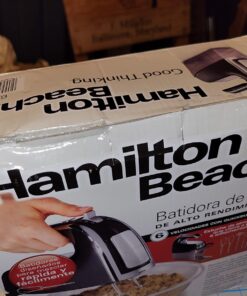 Hamilton Beach Electric Hand Mixer with Snap-On Case, Twisted Wire Beaters, Milkshake Rod, Dough Hook, Whisk, 6-Speed, Black 45 71ZvjJYfCQL