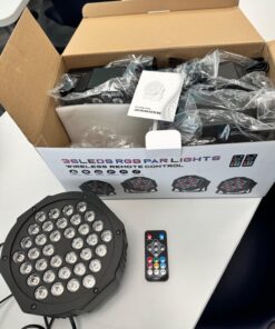 36LEDs Stage Par Lights 4 Pack - RGB LED Par Lights Sound Activated Auto Play by Remote & DMX Control Uplights for Wedding Birthday Church Music Light Show DJ Dance Party Events Stage Lighting 36LEDs Par Lights 4 Pack 25 71ZwPPyJ9HL