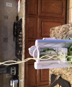 Brieftons 5-Blade Spiralizer: Vegetable Spiral Slicer, Best Veggie Pasta Spaghetti Maker, With 3 Exclusive Recipe eBooks, 100% Lifetime Replacement Warranty White 48 71ZwfDtuPoL