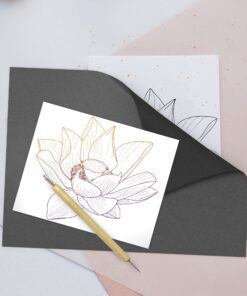 MyArtscape Graphite Transfer Paper - 9" x 13" - 50 Sheets - Waxed Carbon Paper for Tracing (Black) 29 71Zws0kkPaL