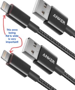 Anker iPhone Charger Cable, (2-Pack) 6ft Lightning Cable, Premium Nylon USB-A to Lightning Cable, MFi Certified iPhone Charger Cable for iPhone SE/Xs/XS Max/XR/X/8 Plus/7/6 Plus, iPad, and More. Black 2 38 71Zx3RW02IL