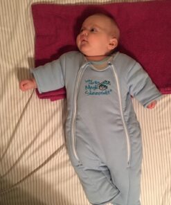Baby Merlin's Magic Sleepsuit - 100% Cotton Baby Transition Swaddle - Baby Sleep Suit - Blue - 6-9 Months 33 71ZxEoqsLaL