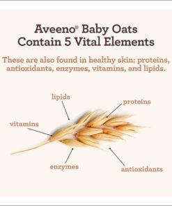 Aveeno Baby Daily Moisture Gentle Body Wash & Shampoo with Oat Extract, 2-in-1 Baby Bath Wash & Hair Shampoo, Tear- & Paraben-Free for Hair & Sensitive Skin, Lightly Scented, 18 fl. oz 23 71ZxGkC3A6L