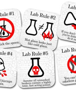 Funny Science Coaster Set - Lab Rules - 6 Piece Set - Neoprene - Neurons Not Included 4 71ZxztfkVpL