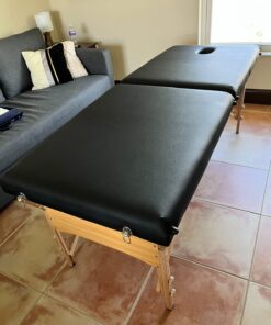 BestMassage Portable 84 Inches Long 28 Inchs Wide Hight Adjustable Table 2 Folding Massage Spa Facial Cradle Salon Bed W/Carry Case, 1 Count (Pack of 1), Black 33 71ZySkMLnJL