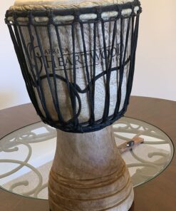 Classic Heartwood Djembe Drum - 9"x 18", Hand-carved, Solid-wood, Goat-skin, from Ghana 27 71ZyyKBDupL