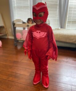 PJ Masks Owlette Deluxe Toddler Costume Medium (3T-4T) Red 42 71ZzCPuIaZL