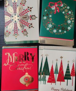 Hallmark Image Arts Boxed Christmas Cards Assortment, Elegant Icons (4 Designs, 24 Cards with Envelopes) Elegant Icons Holiday Assortment 35 71ZzZ8SofHL