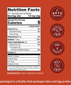 Judee’s Sodium Citrate - 1lb (16oz) Resealable Pouch | 100% Non-GMO, Keto-Friendly, Gluten-Free & Nut-Free | Food Grade | Great for Molecular Gastronomy Cooking 20 71a0 q A1S 2