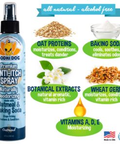 Bodhi Dog Anti Itch Spray | Natural Soothing Relief for Dry, Itchy, Bitten or Allergy Damaged Skin Treatment | Anti Itch Spray for Dogs & Cats | Made in USA (Oatmeal, 8 oz) 8oz 20 71a09oA7gL