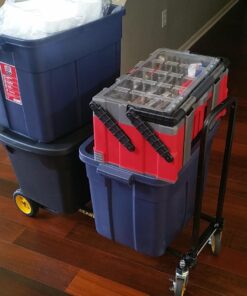 Rock-N-Roller R2RT (Micro) 8-in-1 Folding Multi-Cart/Hand Truck/Dolly/Platform Cart/26" to 39" Telescoping Frame/350 lbs. Load Capacity, Black 55 71a1gp3nnL