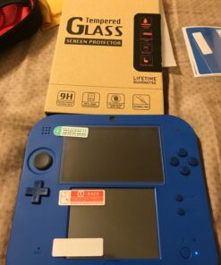 AKWOX (4pcs) Tempered Glass Top LCD Screen Protector + HD Clear Crystal Buttom LCD Screen Protective Filter for 2DS 46 71a1n6K6v9L