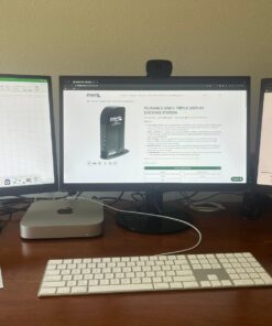 Plugable USB C Docking Station 3 Monitors, 13-in-1, 100W Charging, 3X HDMI, DisplayLink Docking Station for Thunderbolt or USB-C Windows, Mac, and Chrome Laptops 30 71a2c5nHCKL