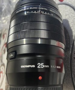 OM SYSTEM OLYMPUS M.Zuiko Digital ED 25mm F1.2 PRO For Micro Four Thirds System Camera, Ultra Bright F1.2 lens, Weather Sealed Design, MF Clutch, L-Fn Button Base 43 71a2skMNTIL