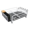 KINGRACK Aluminum Dish Drying Rack,Large Dish Rack and Drain Board Set,Kitchen Dish Rack