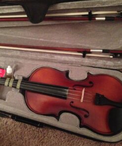 Mendini By Cecilio Violin For Beginners, Kids & Adults - Beginner Kit For Student w/Hard Case, Rosin, Bow - Starter Violins, Wooden Stringed Musical Instruments 4/4 MV300 Antique 61 71a3iQaV03L