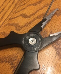 Piscifun Fishing Pliers, Saltwater Fishing Pliers with Split Ring, Fish Hook Remover, Corrosion Resistance Fly Fishing Pliers with Braid Cutters, Sheath and Lanyard, Fishing Gear Gifts for Men Black Nylon Sheath 32 71a4aD9eOL