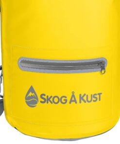 Skog Å Kust DrySåk Waterproof Floating Dry Bag with Exterior Zippered Pocket | for Kayaking, Rafting, Boating, Swimming, Camping, Hiking, Beach, Fishing | 10L & 20L Sizes 10 Liter Yellow 19 71a52Fk94eL