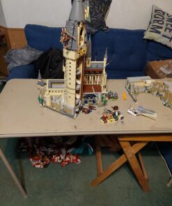 LEGO Harry Potter Hogwarts Castle 71043 Building Set - Model Kit with Minifigures, Featuring Wand, Boats, and Spider Figure, Gryffindor and Hufflepuff Accessories, Collectible for Adults and Teens Standard 87 71a5DlYdlL