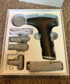 RENPHO Lite Massage Gun with Heat, Mini Massage Gun Deep Tissue, Type C Charging Portable Body Deep Tissue Massager Gun, Quiet Percussion Muscle Massage Gun, Gift for Mom-FSA and HSA Eligible Grey 60 71a5K0oPucL