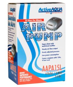 Hydrofarm AAPA15L Active Aqua, 4 Outlets, 6W, 15 L/min Air Pump, Silver,Grey 24 71a5L0ktn8L