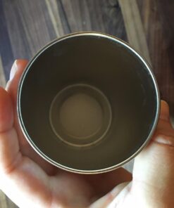 Stainless Steel Cups 10 oz Tumbler (4 Pack) - Premium Metal Drinking Glasses | Stackable Durable Cup (10 oz) 10 oz - Steel 42 71a64S4ZoLL