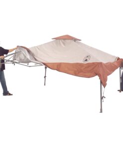 Coleman Back Home Pop-Up Canopy Tent, 13x13ft Portable Shade Shelter Sets Up in 3 Minutes with UPF 50+ Sun Protection, Great for Campsite, Park, Backyard, Tailgates, Beach, Festivals, & More 22 71a66XAb BL