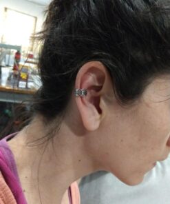 Carved Swirls Rhodium Plated Brass Non Piercing Ear Cuff & FREE ITEMS by PIERCE ME 28 71a6tGH8uaL