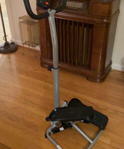 Sunny Health & Fitness Smart Twist Stair Stepper Machine with Handlebar, Space Saving, w Optional SunnyFit® App Enhanced Connectivity Orginal 35 71a6wOvt40L