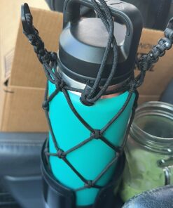 Integral Ultimate Expander Car Cup Holder - Adjustable Base - Expander & Organizer for Vehicles - Compatible with Coffee Mug, Yeti 14/24/36/46oz, Ramblers, Hydro Flasks 32/40oz, 3.4"-4.0" Bottles Black 1 Pack 41 71a77UItZeL 1