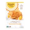 Simple Mills Almond Flour Crackers, Farmhouse Cheddar - Gluten Free, Healthy Snacks, 4.25 Ounce (Pack of 1) 4.25 Ounce (Pack of 1)