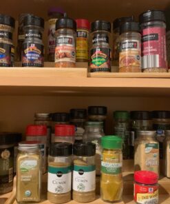 Seville Classics Bamboo Premium Wood 3-Tier Step Shelf Spice & Seasoning Storage Rack Organizer for Kitchen, Cabinet, Countertop, Pantry, Bathroom, Salon, Expandable 8.5"-15" W Expandable 8.5" - 15" W 39 71a9M9Jg6KL 1