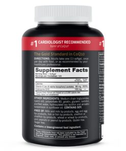 Qunol CoQ10 100mg Softgels, Ultra CoQ10 100mg, 3x Better Absorption, Antioxidant for Heart Health & Energy Production, Coenzyme Q10 Vitamins and Supplements, 4 Month Supply, 120 Count 28 71aAVAh8ciL 3