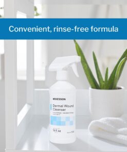 McKesson Dermal Wound Cleanser, Non-Cytotoxic, Rinse-Free, Non-Sterile,16 oz, 1 Count 16 Fl Oz (Pack of 1) 12 71aAViVkjjL