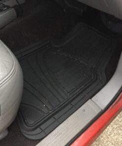 Armor All® 4-Piece Rubber Floor Mats, All-Weather Protection, Universal, Trim to Fit Front, Back, Full Coverage Custom Fit Mats for Cars, Trucks, SUVs - (Black) 4-Piece Black Rubber Floor Mats 61 71aAljfUScL