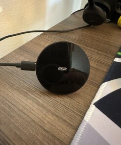 ESR Charger for Magsafe,Wireless Charger Kickstand, Charger for iPhone 15/14/14 Plus/14 Pro/14 Pro Max and iPhone 13/12 Series, with 5ft Removable Cable, Adapter Not Included, Black 1 PACK 52 71aB7XaJL